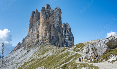 Landscape of Tre Cime di Levaredo - Three Peaks of Lavaredo in the Dolomites, Italy

