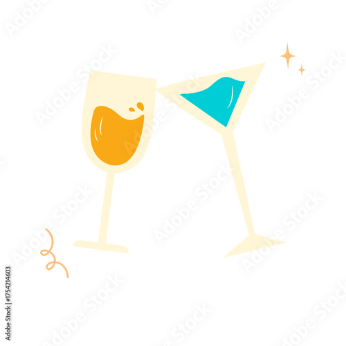 Champagne Glasses Toast