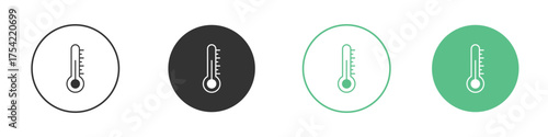 Thermometer icon element for designs