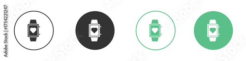 Smartwatch icon element for designs