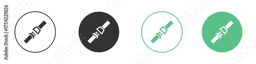 Seatbelt icon element for designs
