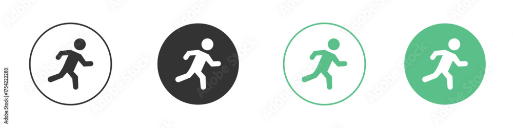 Fototapeta premium Running icon element for designs