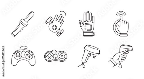 Vector art of sensor icons