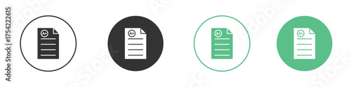 Report card icon element for designs