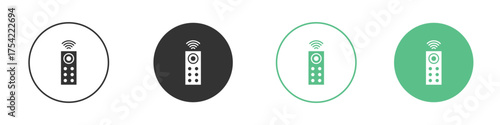 Remote control icon element for designs