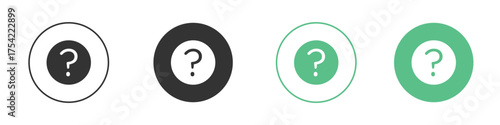 Question mark icon element for designs