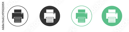 Printer icon element for designs