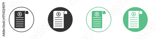 Payroll icon element for designs