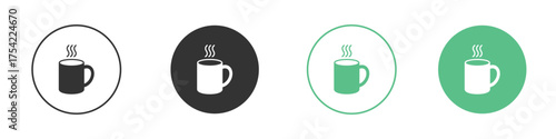 Mug icon element for designs
