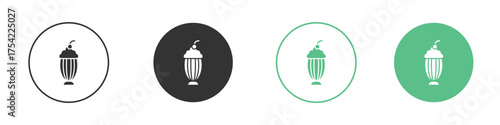 Milkshake icon element for designs