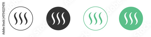 Heat icon element for designs