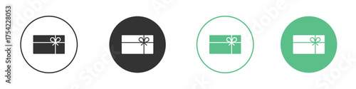 Gift voucher icon element for designs