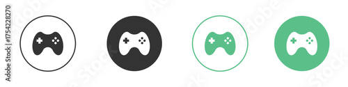 Game controller icon element for designs