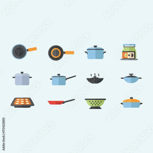 Kitchen utensils and cookware set