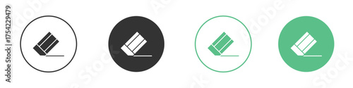 Eraser icon element for designs
