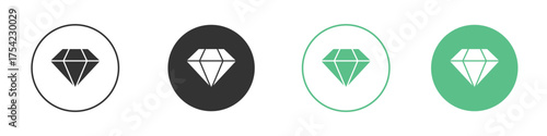 Diamond icon element for designs