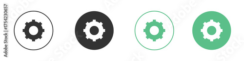 Cogwheel icon element for designs