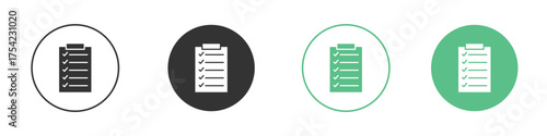 Checklist icon element for designs