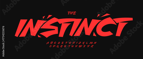 Extreme wild alphabet, comics art italic letters, urban comic font for racing logo, youth headline, edgy rebel phrase, graffiti drift typography, dynamic motion typographic design. Vector typeset.