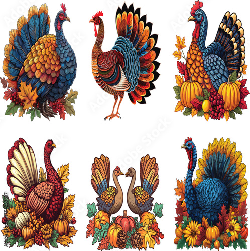 Thanksgiving Day Vector Illustration for T-Shirt Design and Cut File
