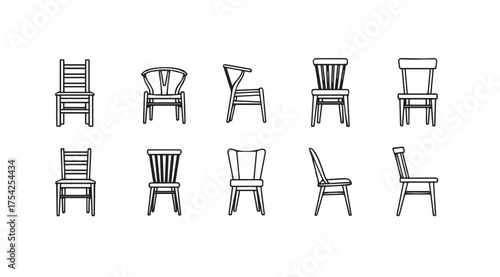Vector art of chairs