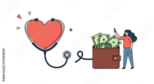 Understanding the financial impact of healthcare and its effect on personal well-being.