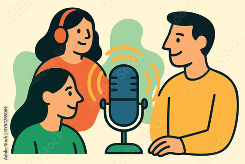 Family Podcast Recording Session