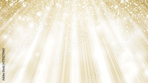 Radiant Beams of Light: Glimmering golden light beams cascade from above, illuminating the scene with a sense of wonder and enchantment. evoking a sense of divine beauty and radiant glory.