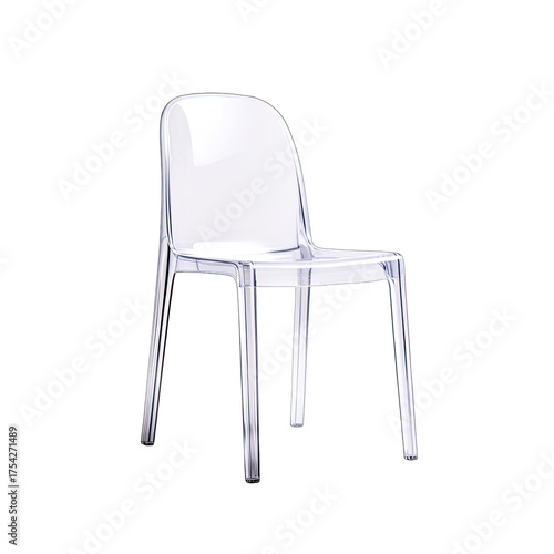 Clear plastic chair