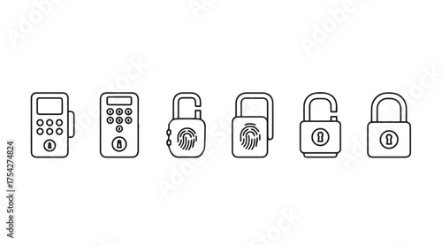 Vector art of locks
