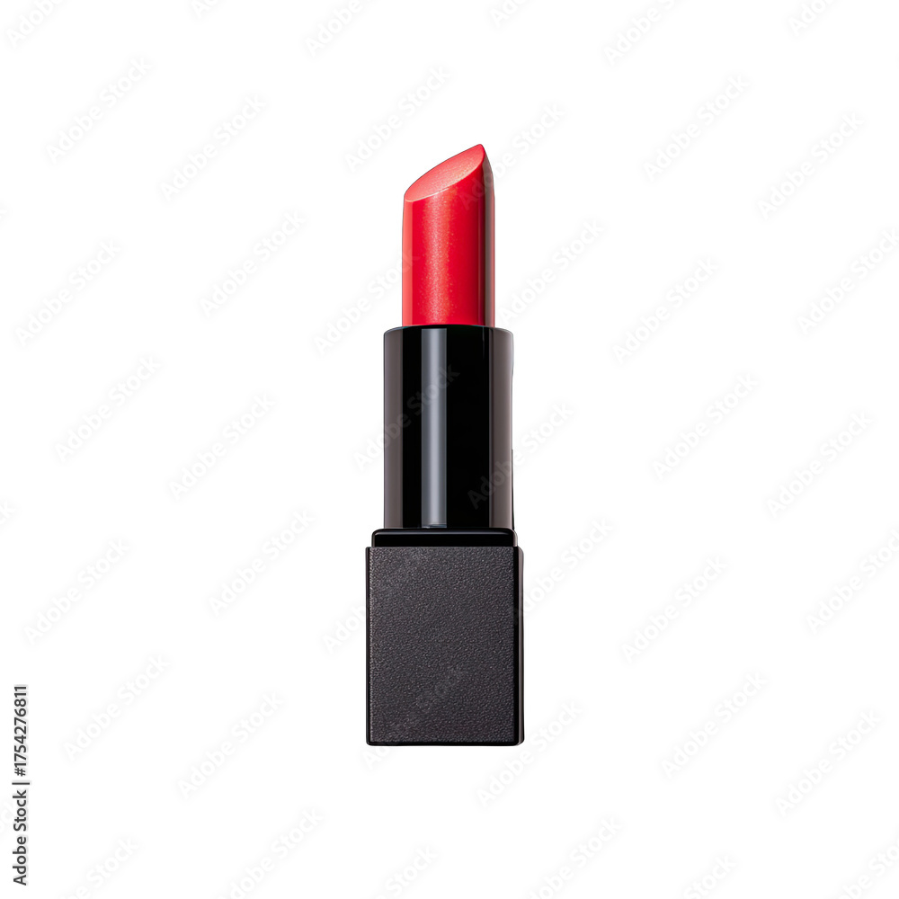 Obraz premium Red lipstick in a black rectangular case