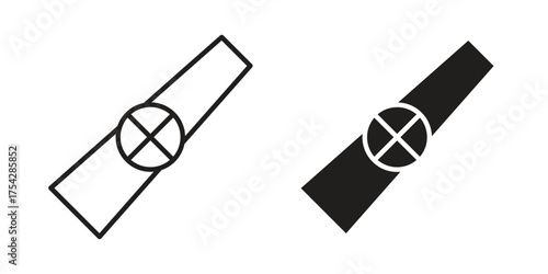 Kazoo icon set in flat and line style vectors