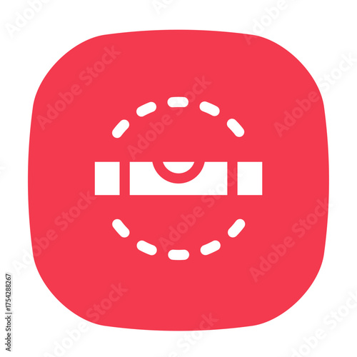 Straighten icon, alignment and leveling photo tool