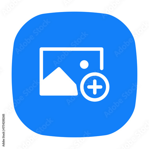 Add Image icon, picture upload and media import symbol