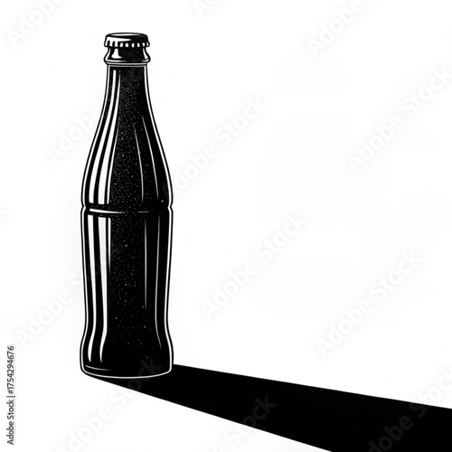 Classic Soda Bottle Shadow Graphic