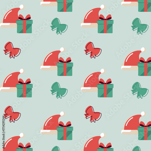 Festive, Christmas, New Year pattern for printing on paper, fabric, background