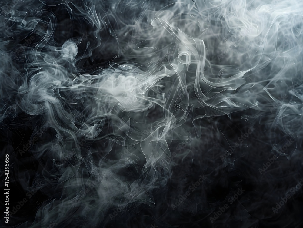 Obraz premium Abstract smoke texture background in a soft ic style against a dark backdrop