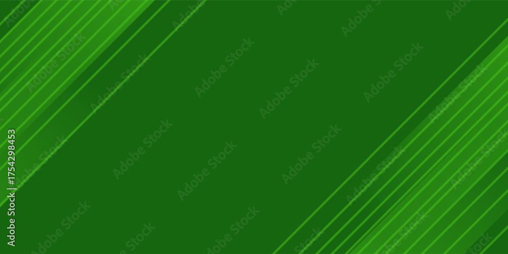 Fototapeta premium Abstract green sporty background template vector with shiny lines and lights. Green background with strong pattern design.