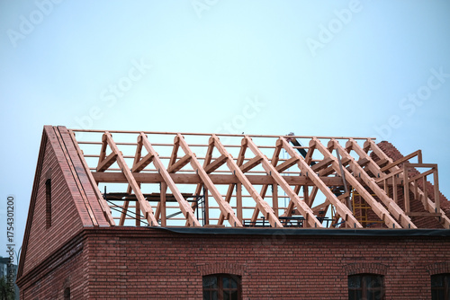 Restoration of an old brick building