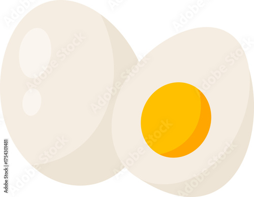 Egg slice hand drawn