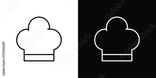 Chef icon vector illustration. editable stroke icon.