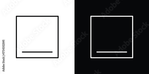 Window Minimize icon vector illustration. editable stroke icon.