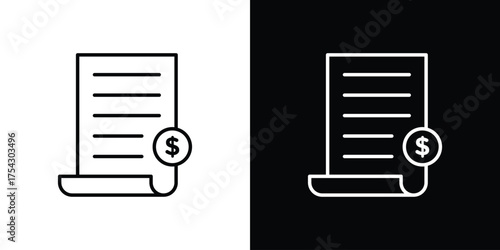 Tax icon vector illustration. editable stroke icon.