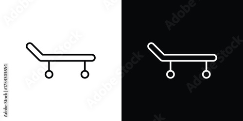 Stretcher icon vector illustration. editable stroke icon.