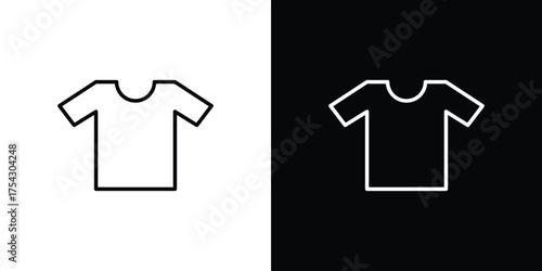 Shirt icon vector illustration. editable stroke icon.