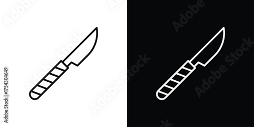 Scalpel icon vector illustration. editable stroke icon.