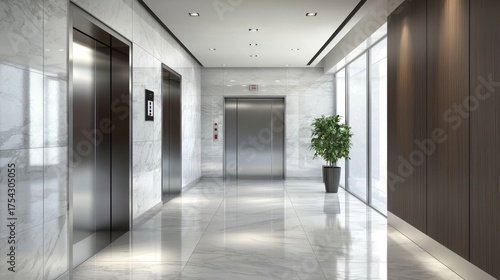 Wallpaper Mural Contemporary architecture defined by sleek lines and luxurious materials. Torontodigital.ca