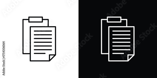 Paste icon vector illustration. editable stroke icon.
