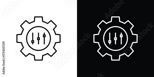 Mass customization icon vector illustration. editable stroke icon.