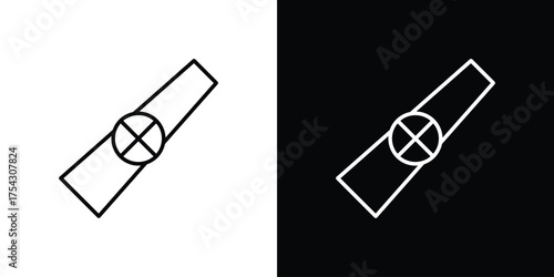 Kazoo icon vector illustration. editable stroke icon.